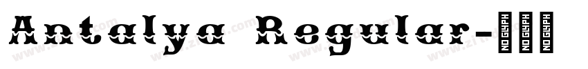 Antalya Regular字体转换